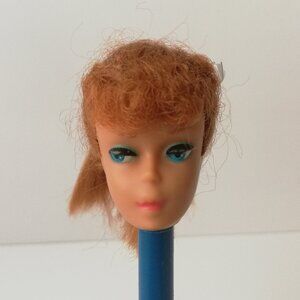 Vintage Barbie #5 Titian Redhead Ponytail 1961 - HEAD ONLY - AS IS